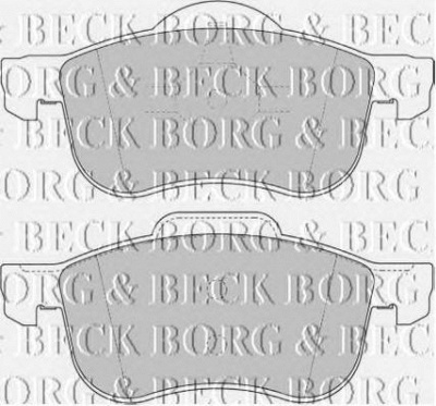 BORG & BECK bbp1695 -  Комплект тормозных колодок, дисковый тормоз